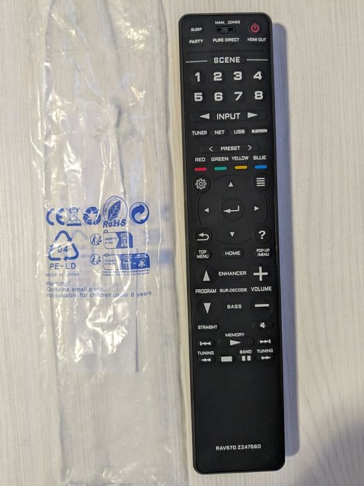 Telecomandă compatibilă Yamaha RAV570 ZZ47560Noua