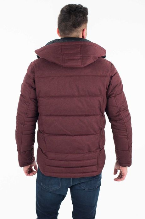 Мужская зимняя куртка до -20°C Tom Tailor Sorona Aura, бордо [M-3XL]