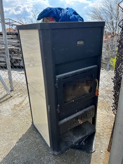 Печка на твърдо гориво prity 10kw, с водна риза