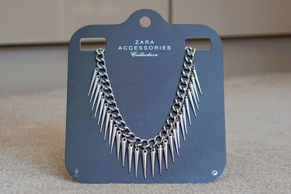 Colier argintiu cu tepi Zara Accesories Collection