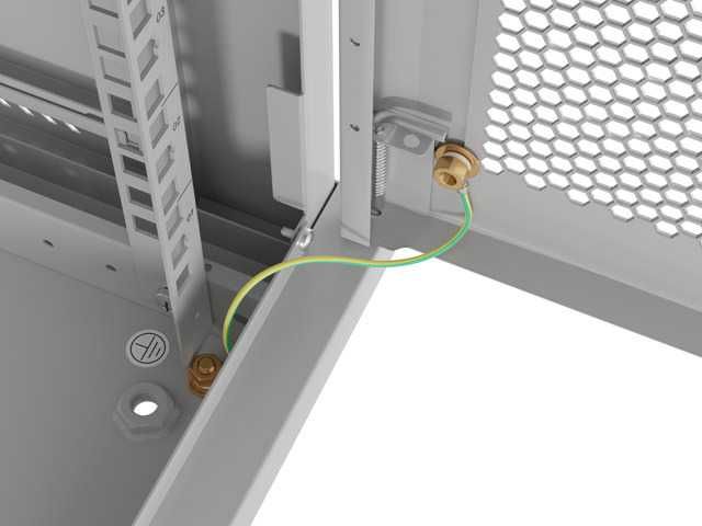 Rack 19" Lanberg 4U 600X450 Gri , Usa Metalica Perforata (Pachet Plat)