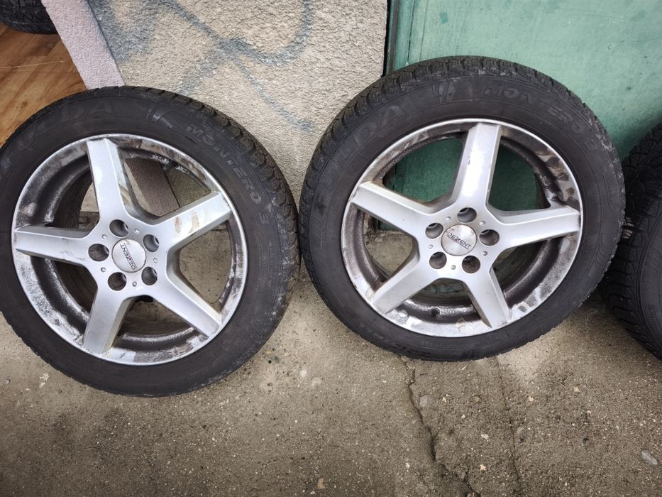 4 бр. ДЖАНТИ 15" 5х100 Зимни Гуми 185/55 Vw,Seat, Skoda,Audi a3, Subar