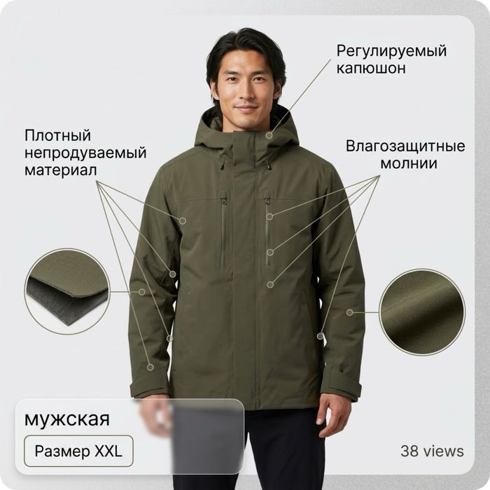 Мужская куртка uniqlo ххл
