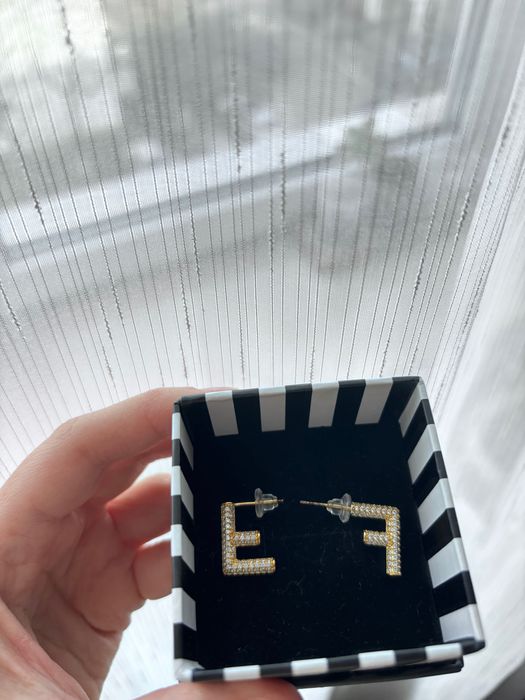 Cercei “F” F ENDI cristale