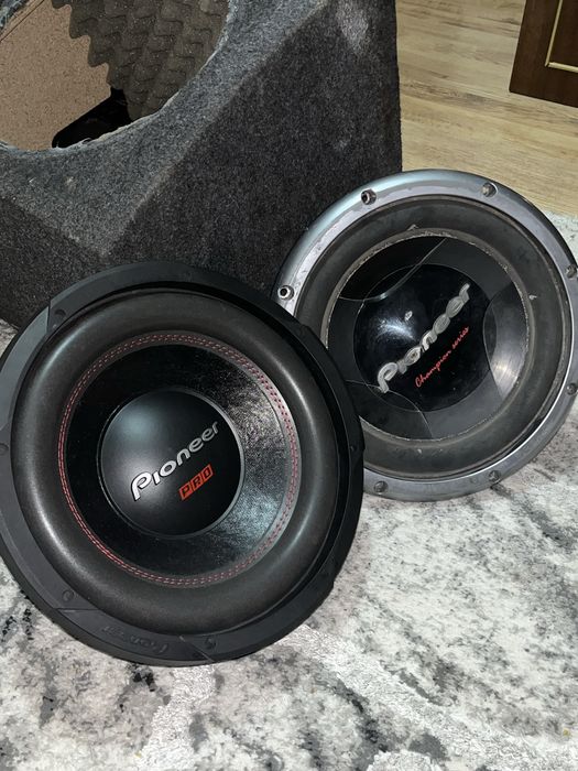 Бас каса Pioneer PRO 1500W + Усилвател Carpower (Топ сет)Мощен Бас комплект за кола