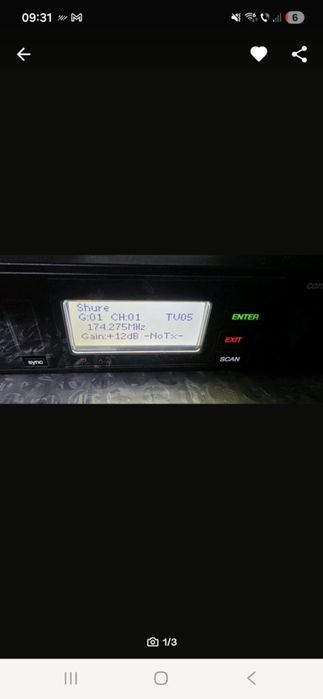 Microfon Shure ULXD24 V51 frecventa 174- 216MHz Made in Mexic Original