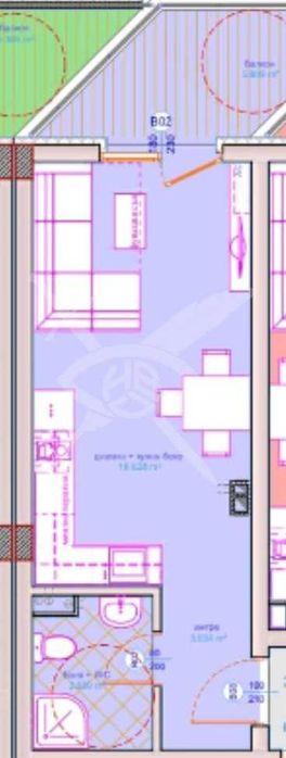 Едностаен апартамент в Сарафово 621-19932