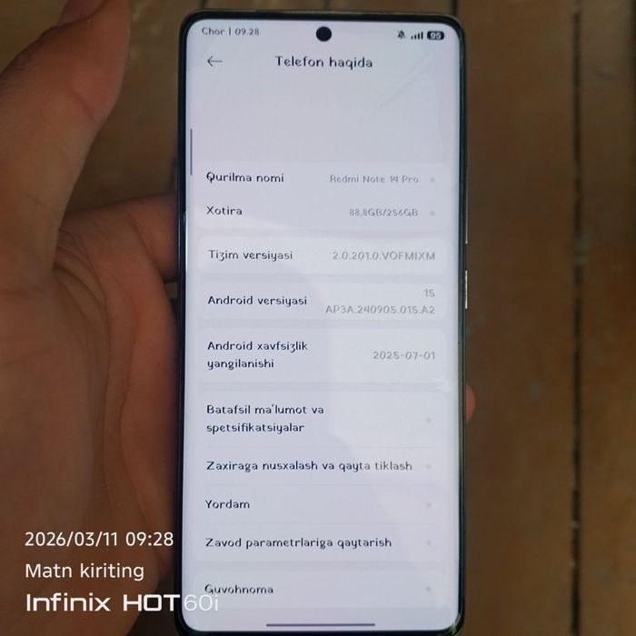 Redmi note 14 pro