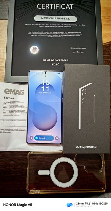 Samsung Galaxy S25 Ultra 5G / Silver Blue / Factura și Garanție !