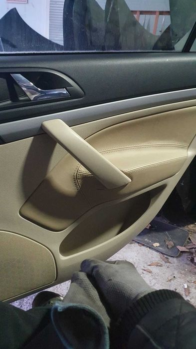 interior/scaune piele crem Skoda Octavia 2