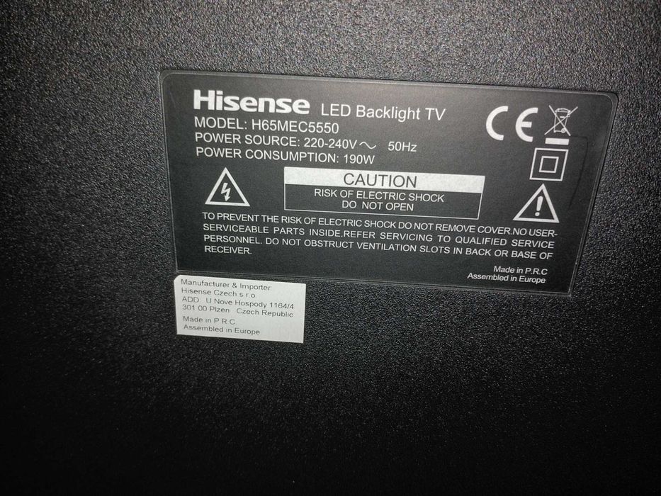 Hisense 65" 4K smart