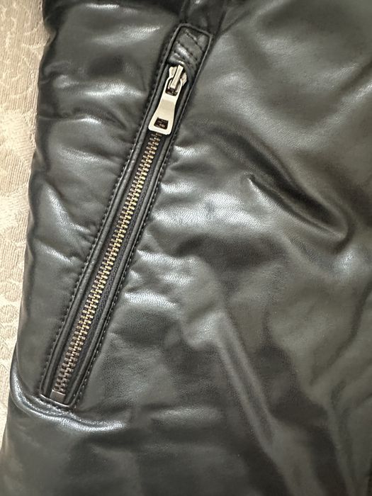 Зимняя куртка экокожа