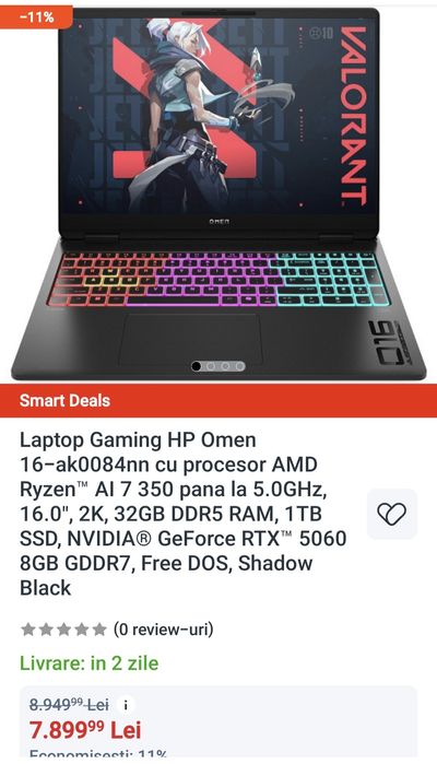 Laptop HP Omen 16 Gaming