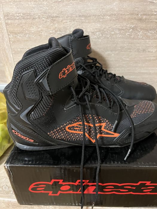 Боти Alpinestars FASTER-3 RIDEKNIT SH black red fluo
