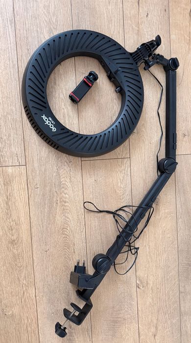 Godox LR180 Ring Light LED + braț articulat + suport telefon Ulanzi