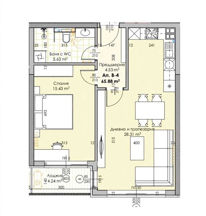 Продава се Двустаен апартамент в Пловдив, Кършияка - 80 кв.м за 1813 €/кв.м - Снимка #2