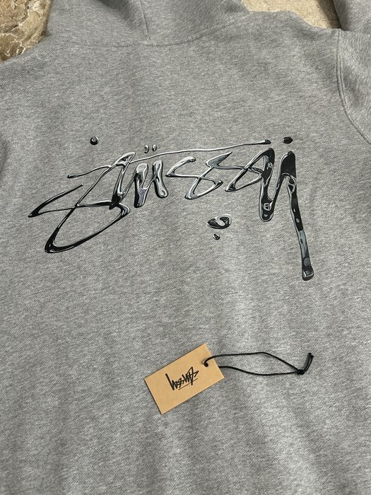 Stussy сив суичър с цип