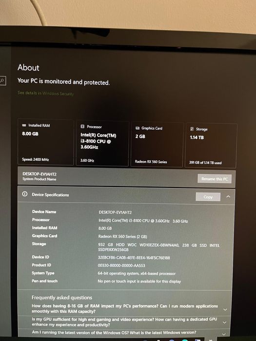 PC Gaming+Monitor Dell
