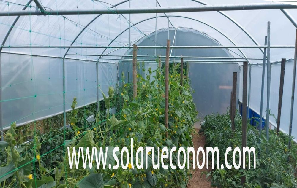 Solar(sera) din țeavă neagră – 20mp – 1930 lei – transport GRATUIT