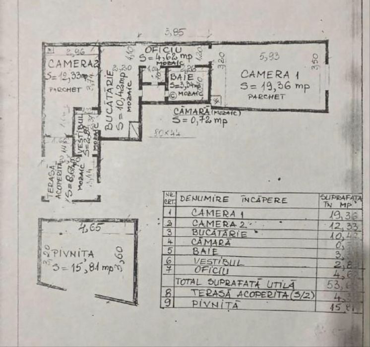 Apartament 2 camere decomandate Calea Motilor Centru