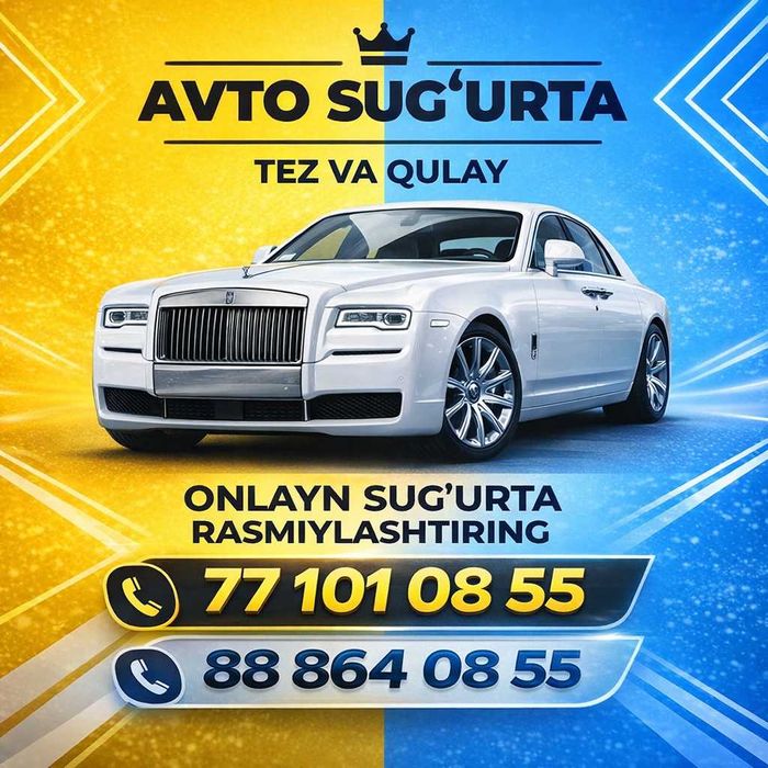 Online Avtosug‘urta qilib beramiz | Tez va ishonchli