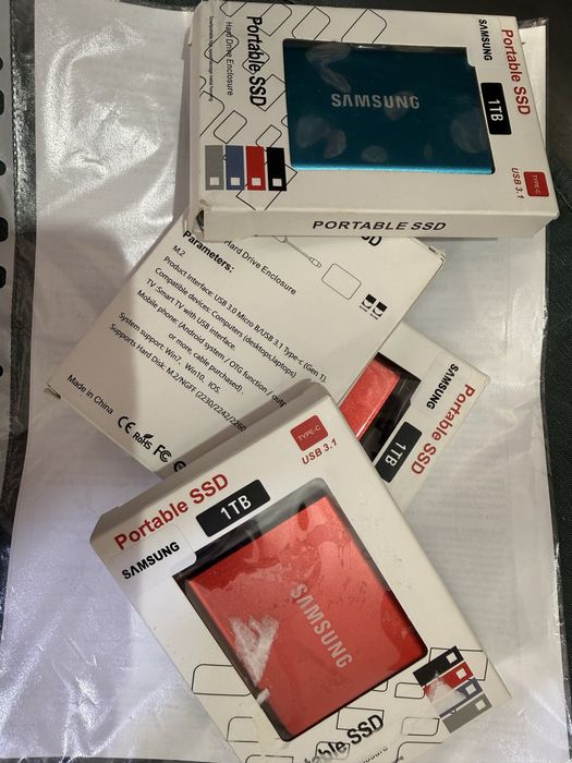 Ssd portabil samsung 1Tb.disponibil 10buc