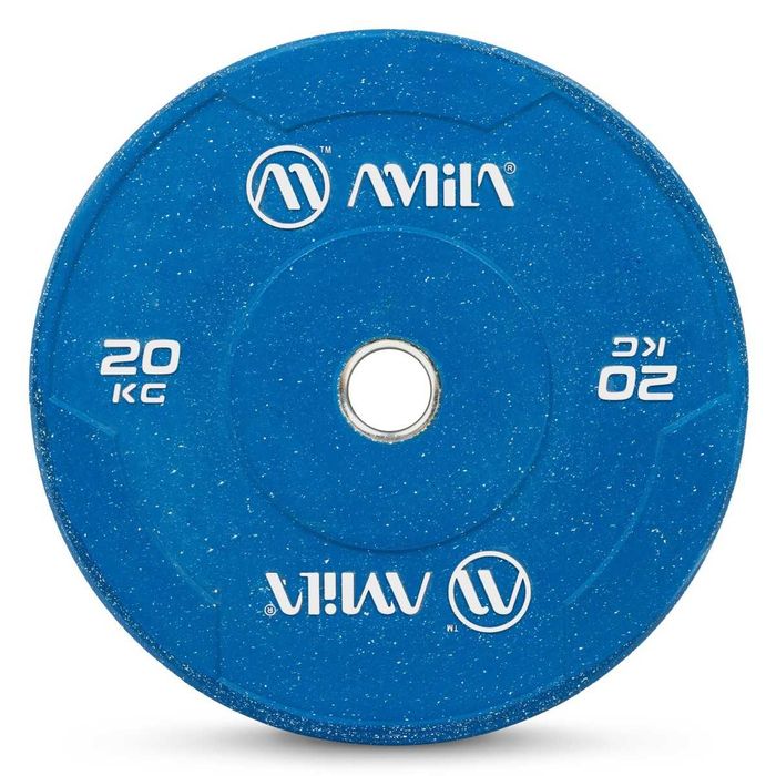 Сет Олимпийски Дискове Amila Color Slim 150 кг, Bumper Plate, Тежести