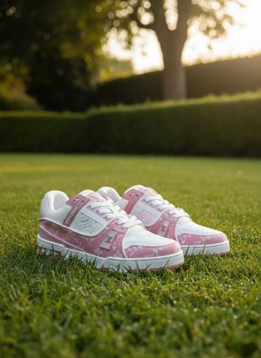 Adidasi LV Trainers Roz - Louis Vuitton Trainers PREMIUM