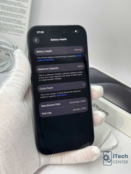 iPhone 15 Pro, 256GB, Black Titanium, НЕРАЗЛИЧИМ ОТ НОВ, 1г. ГАРАНЦИЯ!