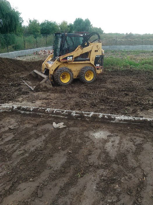 Utilaje constructii Excavator Bobcat Sapatura Fundatie Canalizare apa