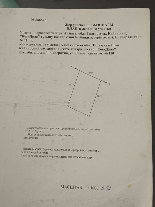 Участок Байсерке 10соток