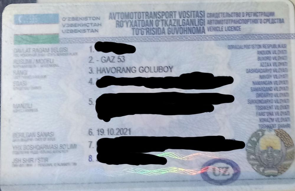 Gaz 53 sotiladi yaxshi xolatda