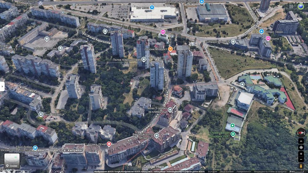 Инвестиционен терен за жилищно строителство – ж.к. Младост 2