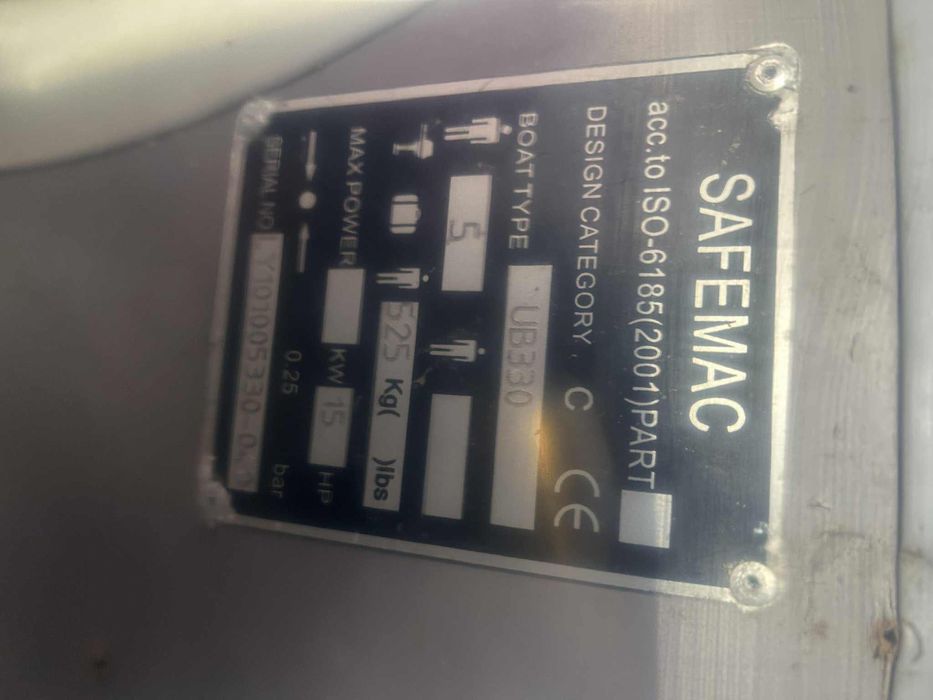 Barcă gonflabilă 3.30m Safemac UB330 – Air Deck, impecabilă