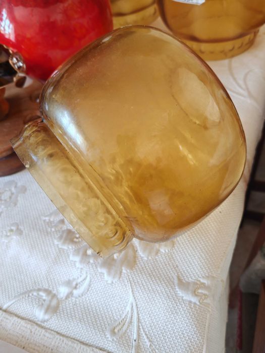 Три Големи Български Соц Стъкла Стъкло Абажур за Осветителни Тела