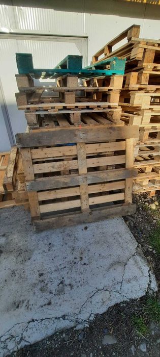 PALETI lemn non Euro 120 x 100 folositi o singura data. Incarcare moto