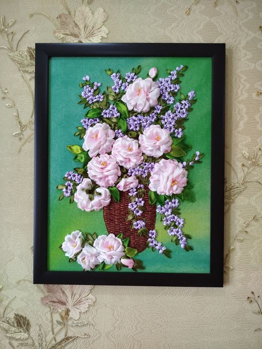 Картина Розы и сирень