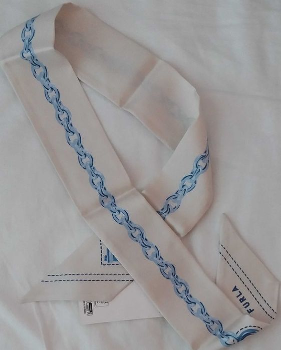 Furla Metropolis Копринен шал с десен