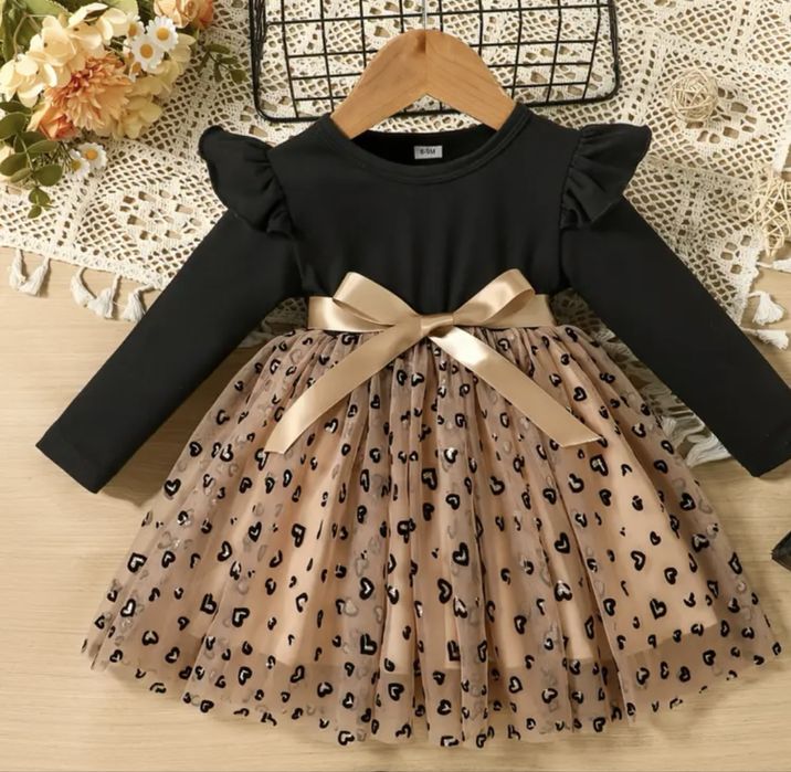 Празнична официална рокля с обувки и лента