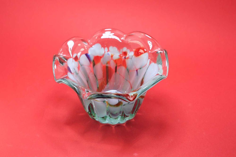 #Конфетница из цветного стекла - Вазочка под сладости времен СССР