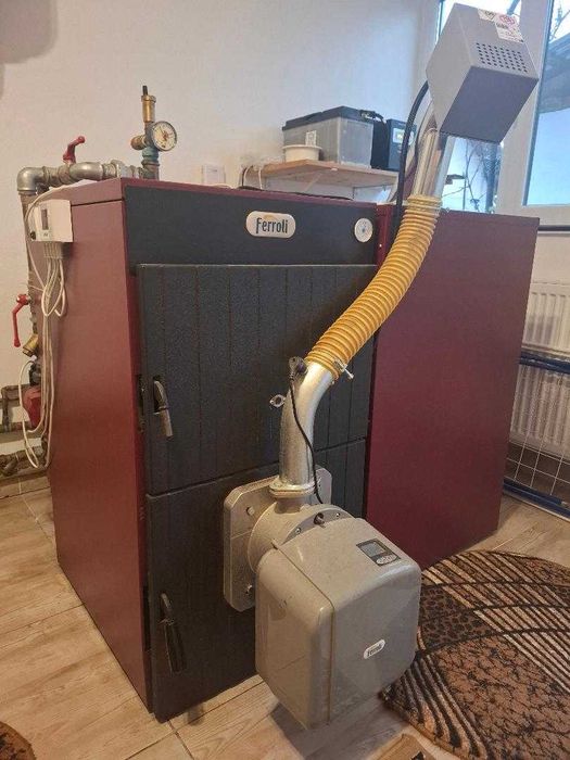 centrala termica feroli, sunpelet 5 ,cazan fonta pe peleti 36 kw,