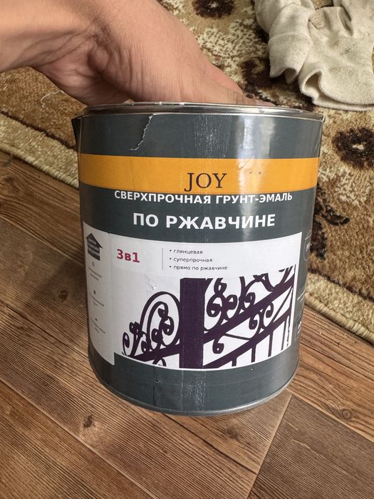Краска 3 в 1 по ржавчине, Белая