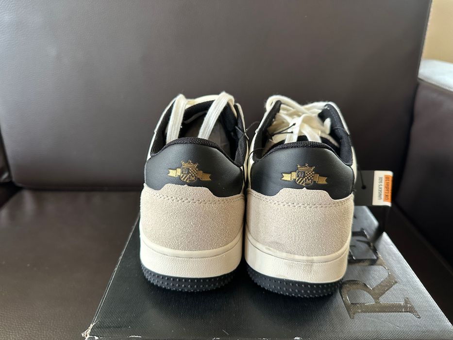 REPLAYWhite/Beige Leather Trainers  Кожени Нови