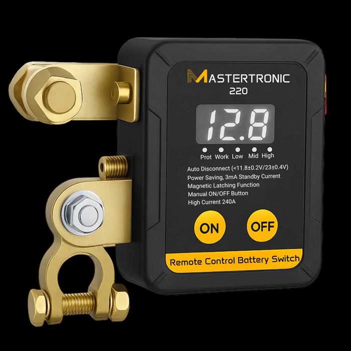 Ключ маса реле с дистанционно 12/24V, 240A, гаранция 3 години