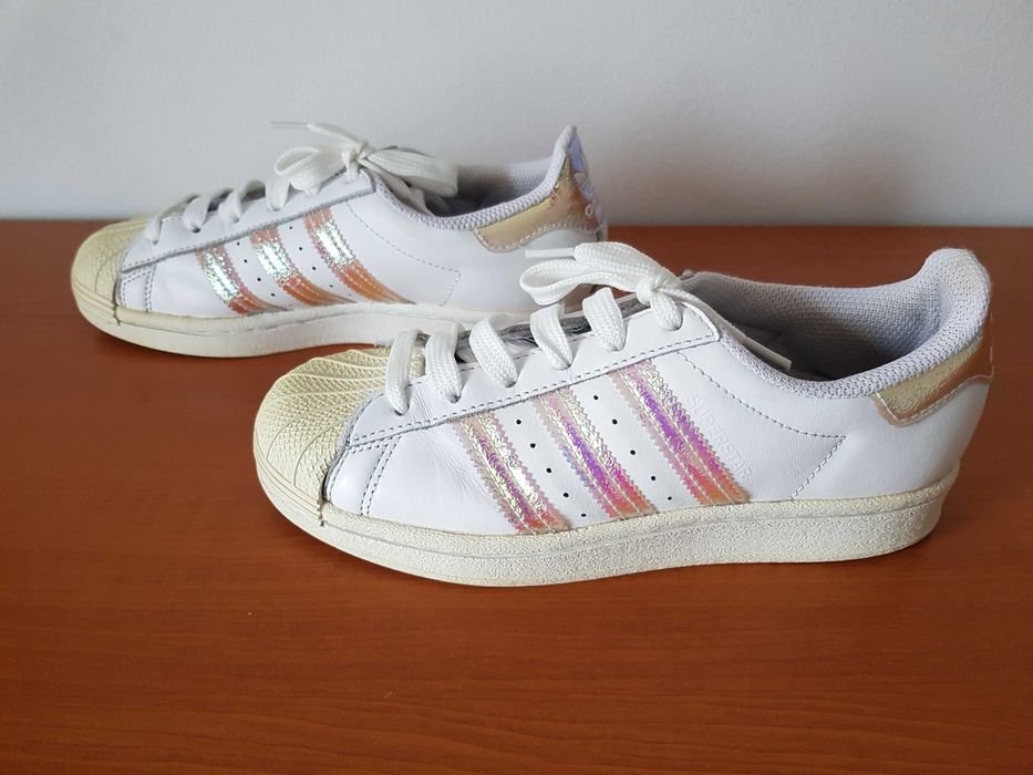 Adidasi crem cu bej si portocaliu 37 (22,5 cm)