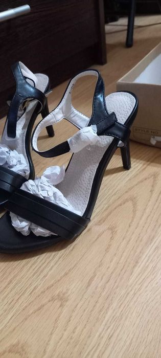 Sandale piele 38 noi,toc de 8cm