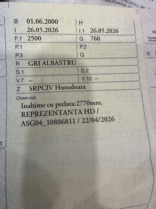 Remorca humbaur  inmatriculata recent