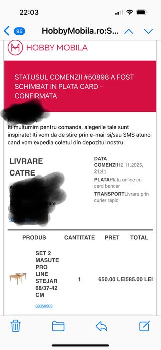 Set de 2 măsuțe Pro line stejar