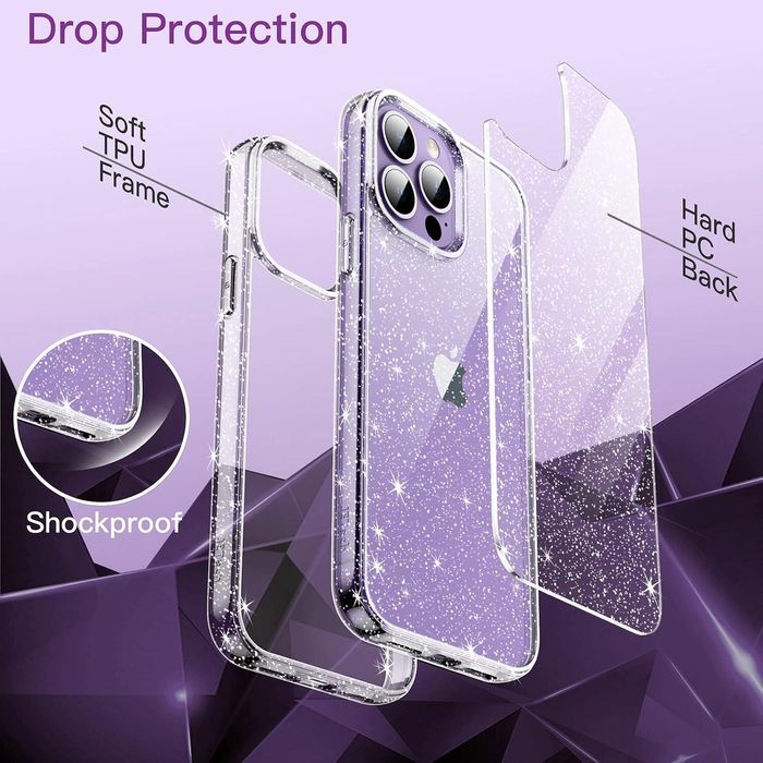 Блестящ Кейс Glitter Case за Apple iPhone 14 Pro