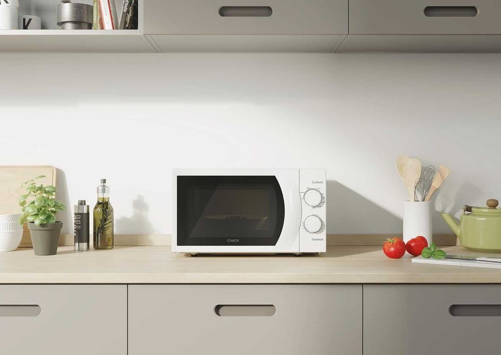 Микровълнова печка с грил Candy Idea 20L (CMG2071M) 1000W 8 автоматични програми Бяла